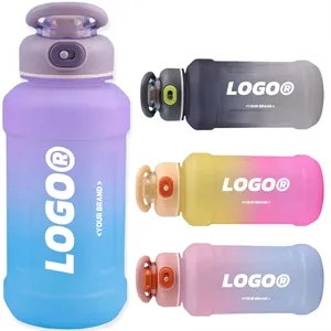 44oz Portable Large Capacity Gradient Sports Water Bottle