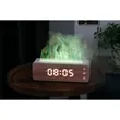 Colorful Simulated Wood Grain Clock Flame Humidifier | https://www.bestnamebadges.com