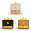 Simulation Wall Flame Wood Grain Fragrance Humidifier | https://www.bestnamebadges.com