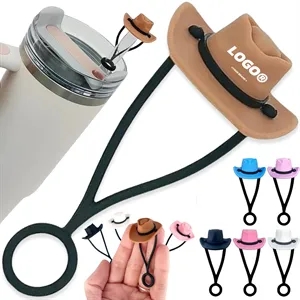 Tumbler Straw Topper Cowboy Hat Covers Cap