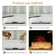 Wood Grain Hollow Essential Oil Flame Humidifier | https://www.bestnamebadges.com
