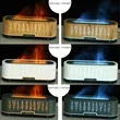 Wood Grain Hollow Essential Oil Flame Humidifier | https://www.bestnamebadges.com