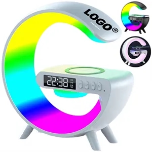 Smart Light Bluetooth Speaker Wireless Charger Alarm Clock