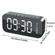 Protable Mirror  LED Alarm Clock Wireless Bluetooth Speaker | https://www.bestnamebadges.com