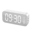 Protable Mirror  LED Alarm Clock Wireless Bluetooth Speaker | https://www.bestnamebadges.com