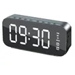 Protable Mirror  LED Alarm Clock Wireless Bluetooth Speaker | https://www.bestnamebadges.com