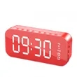 Protable Mirror  LED Alarm Clock Wireless Bluetooth Speaker | https://www.bestnamebadges.com