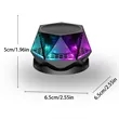 Portable Luminous Magnetic Diamond Bluetooth Speaker | https://www.bestnamebadges.com