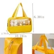 Clear Large Capacity Toiletry Bag | https://www.bestnamebadges.com