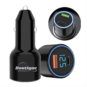 63W 2-Port USB&Type-C For Phone or Pad Car Charger Power