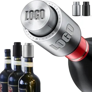 Multi Functional Date Display Push Button Wine Stopper