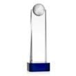 Sherbourne Globe Award on Base - Blue | https://www.bestnamebadges.com