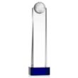 Sherbourne Globe Award on Base - Blue | https://www.bestnamebadges.com