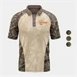Mossy Oak® Mens 4.4 Oz Polyester Interlock Raglan Polo Shirt | https://www.bestnamebadges.com
