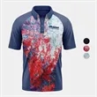 Mossy Oak® Men's Polyester Interlock Raglan Polo, UPF 50+ | https://www.bestnamebadges.com