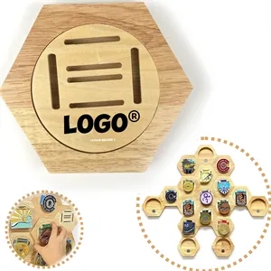 Wooden Honeycomb Medal Display Stand