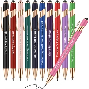 Ballpoint Pen with Stylus Tip