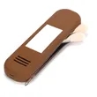 Portable Silicone Makeup Brush Bag w/ Mirror | https://www.bestnamebadges.com