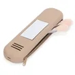 Portable Silicone Makeup Brush Bag w/ Mirror | https://www.bestnamebadges.com