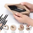 Portable Silicone Makeup Brush Bag w/ Mirror | https://www.bestnamebadges.com