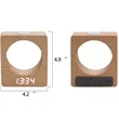 Wooden Digital Alarm Clock | https://www.bestnamebadges.com