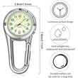 Clip On Glow Quartz Watch | https://www.bestnamebadges.com