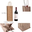 Fine Linen Wine Gift Bag | https://www.bestnamebadges.com