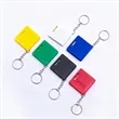 Customized Mini Square Tape Measure With Level Keychain | https://www.bestnamebadges.com