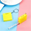Customized Mini Square Tape Measure With Level Keychain | https://www.bestnamebadges.com