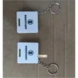 Customized Mini Square Tape Measure With Level Keychain | https://www.bestnamebadges.com