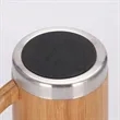 12OZ Stainless Steel Bamboo Shell Thermal Cup With Handle | https://www.bestnamebadges.com
