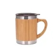 12OZ Stainless Steel Bamboo Shell Thermal Cup With Handle | https://www.bestnamebadges.com