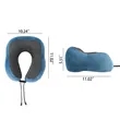 Portable Side Storage Memory Foam U Shape Travel Pillow | https://www.bestnamebadges.com