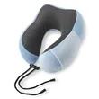 Portable Side Storage Memory Foam U Shape Travel Pillow | https://www.bestnamebadges.com