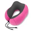 Portable Side Storage Memory Foam U Shape Travel Pillow | https://www.bestnamebadges.com