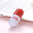 Creative Pill Capsule Shape Retractable Ballpoint Pen | https://www.bestnamebadges.com