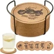 Insulation Round Cork Coaster Full Page Printing Possible | https://www.bestnamebadges.com