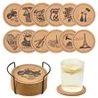 Insulation Round Cork Coaster Full Page Printing Possible | https://www.bestnamebadges.com