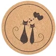 Insulation Round Cork Coaster Full Page Printing Possible | https://www.bestnamebadges.com