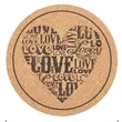 Insulation Round Cork Coaster Full Page Printing Possible | https://www.bestnamebadges.com