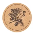 Insulation Round Cork Coaster Full Page Printing Possible | https://www.bestnamebadges.com