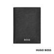 Hugo Boss® Classic Grained Trifold Card Holder | https://www.bestnamebadges.com
