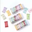 Candy Color Disposable Compressed Towels 14 Pieces Boxed | https://www.bestnamebadges.com