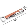 Multifunctional Wooden Handle Corkscrew Wine Bottle Opener | https://www.bestnamebadges.com