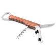 Multifunctional Wooden Handle Corkscrew Wine Bottle Opener | https://www.bestnamebadges.com