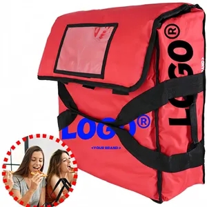 Expandable Insulated Food Delivery Backpack Pizza Bag
