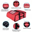 Expandable Insulated Food Delivery Backpack Pizza Bag | https://www.bestnamebadges.com