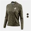 Mossy Oak® Women's. Polyester Interlock Half Zip Hoodie | https://www.bestnamebadges.com