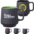 12 oz. Matte Grey Finish Ceramic Mugs | https://www.bestnamebadges.com