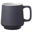 12 oz. Matte Grey Finish Ceramic Mugs | https://www.bestnamebadges.com